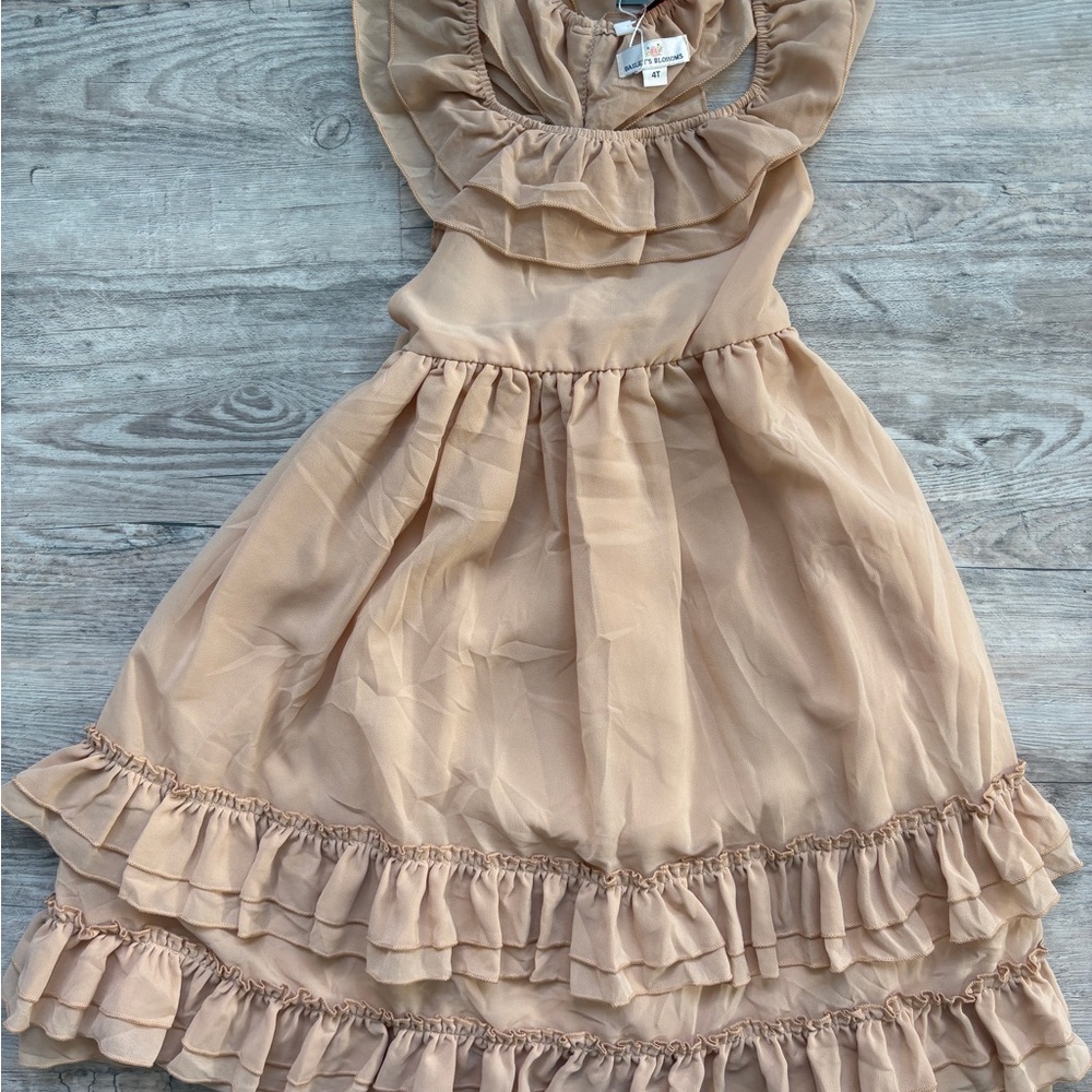 Bailey’s Nellie Ruffle Maxi Dress - Champagne